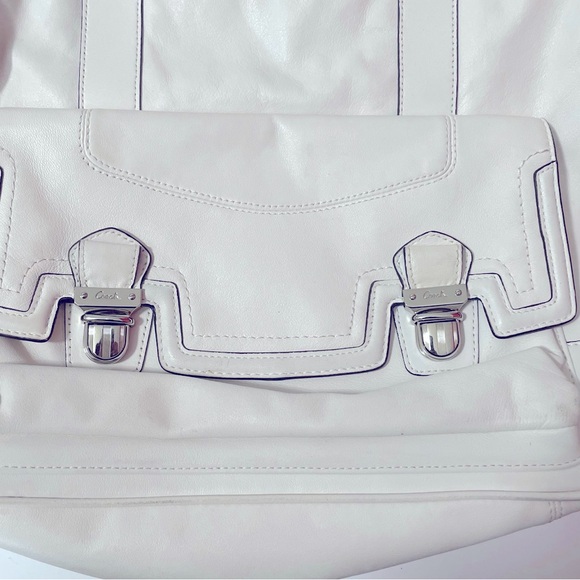 Coach Pushlock North South Camelia Handbag Purse - Picture 3 of 7